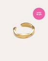 Fußring Infinite aus Stahl mit Goldbeschichtung