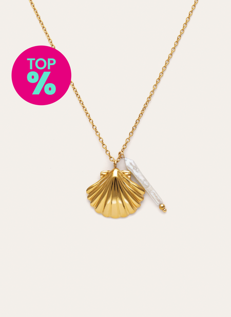 Collier Irida Acier Plaqué Or
