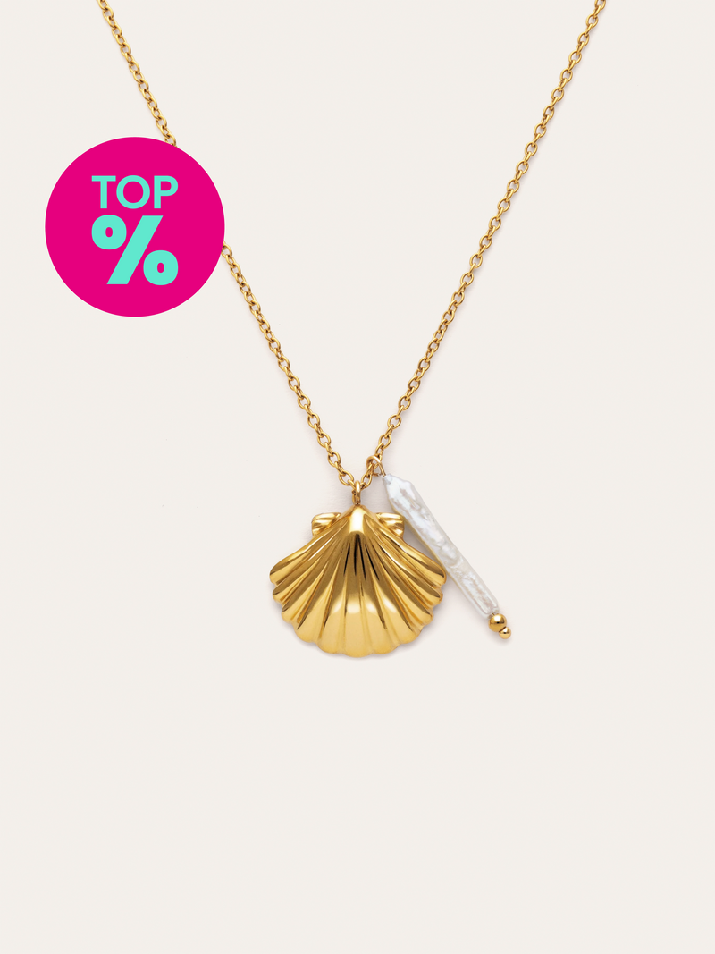 Collier Irida Acier Plaqué Or