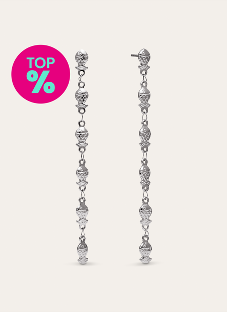 Boucles D'oreilles Long Mar Acier