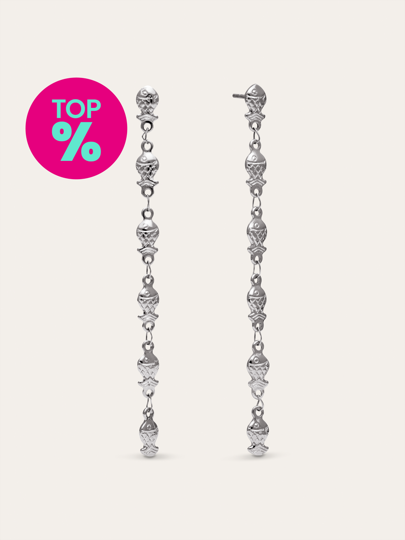 Boucles D'oreilles Long Mar Acier