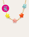 Collier Étoile de Mer Chic Couleur Acier Plaqué Or