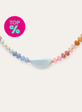 Collier Gummy Stones Acier Plaqué Or