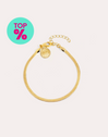 Lisse S Armband Edelstahl, vergoldet