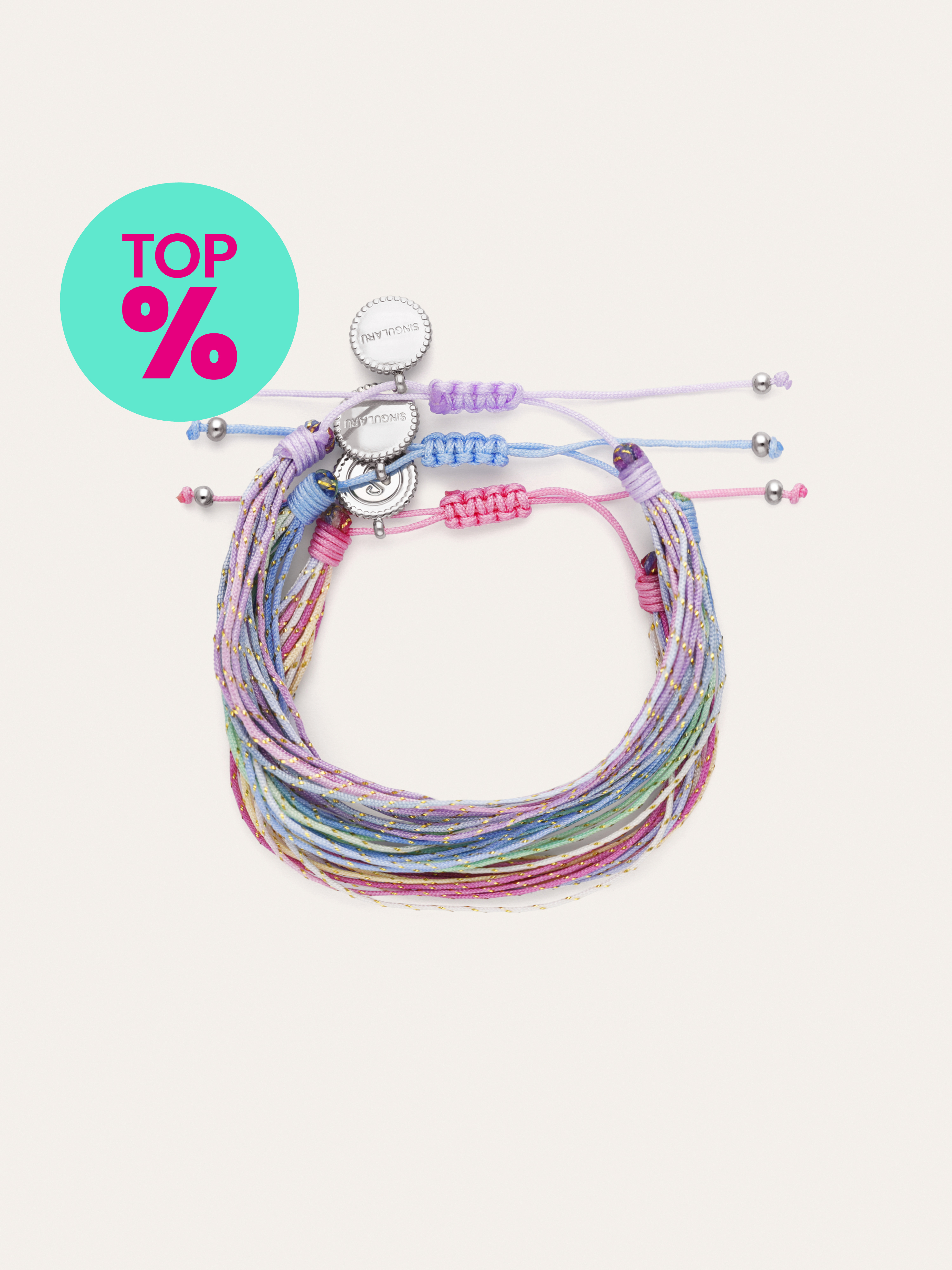 Set 3 Armbänder Sunset Spark aus Stahl