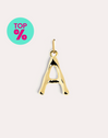 Letter XL Charm vergoldet