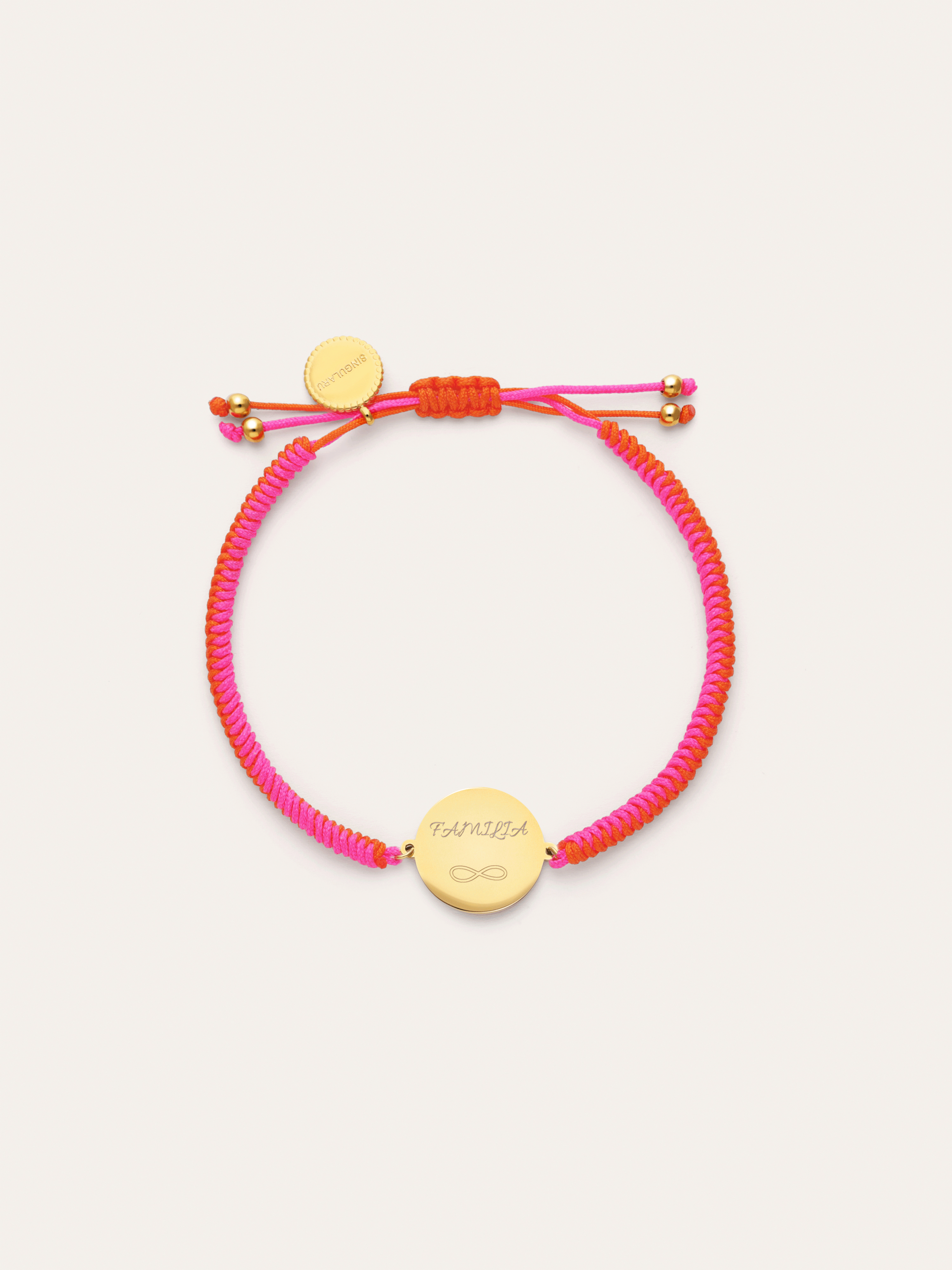 Bracciale Personalizzato Moon Tramonto Neon Acciaio Placcato Oro