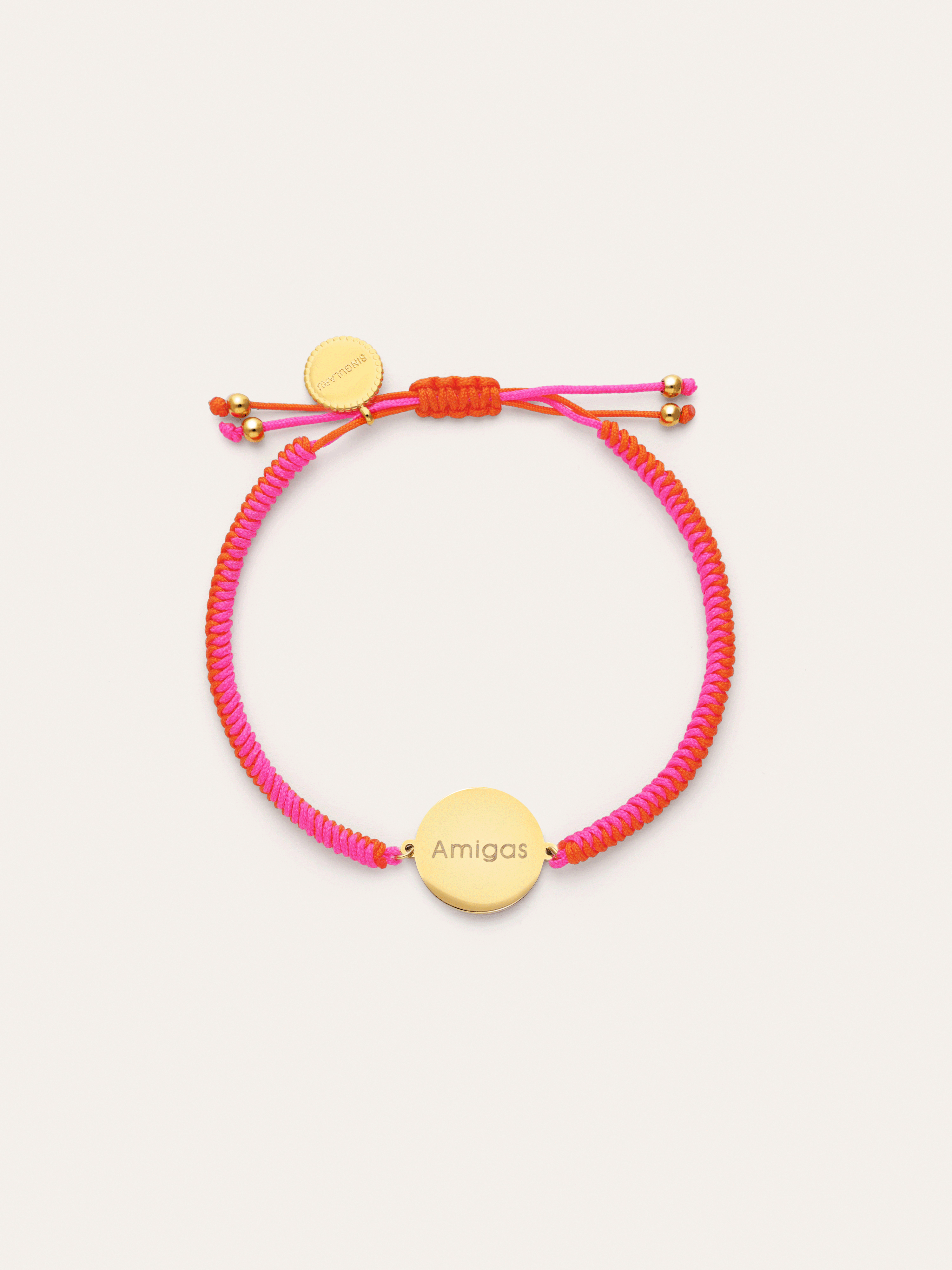 Bracciale Personalizzato Moon Tramonto Neon Acciaio Placcato Oro