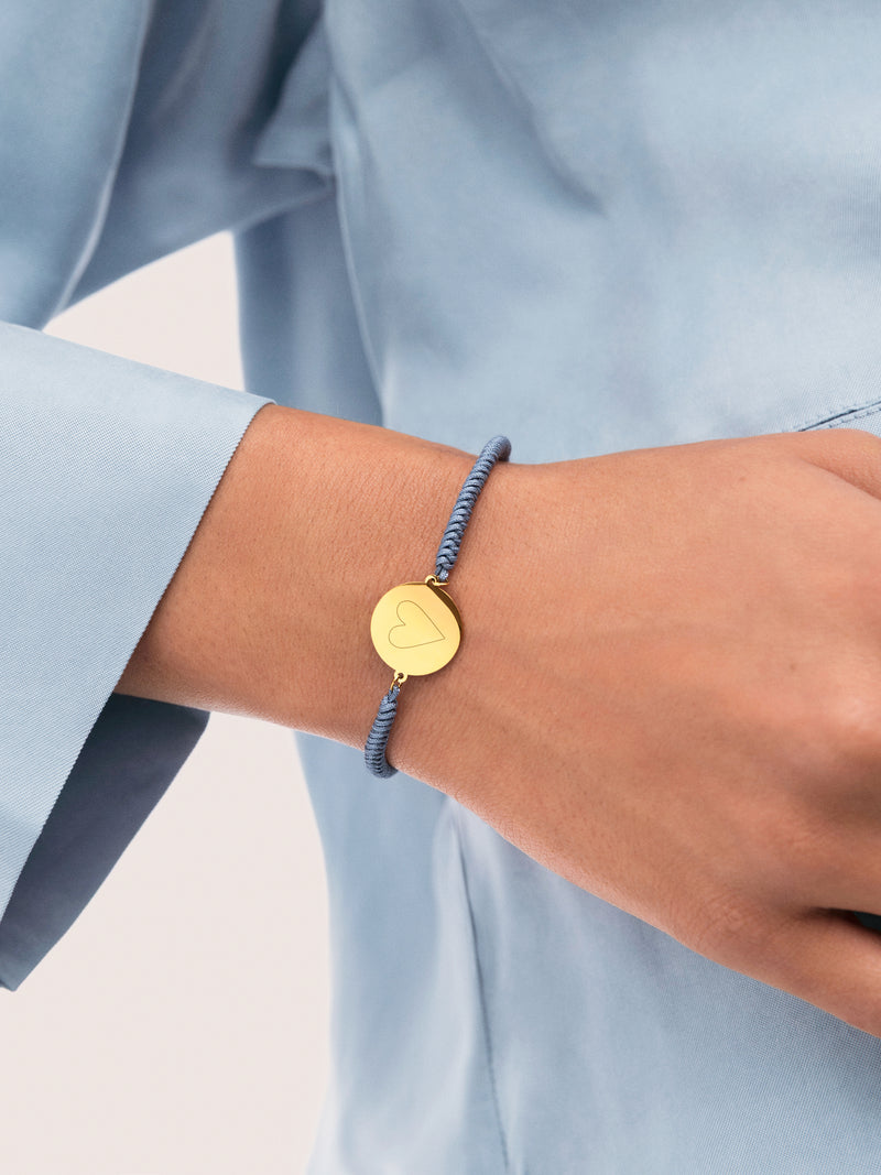 Pulsera personalizada Moon Marea Acero Baño Oro