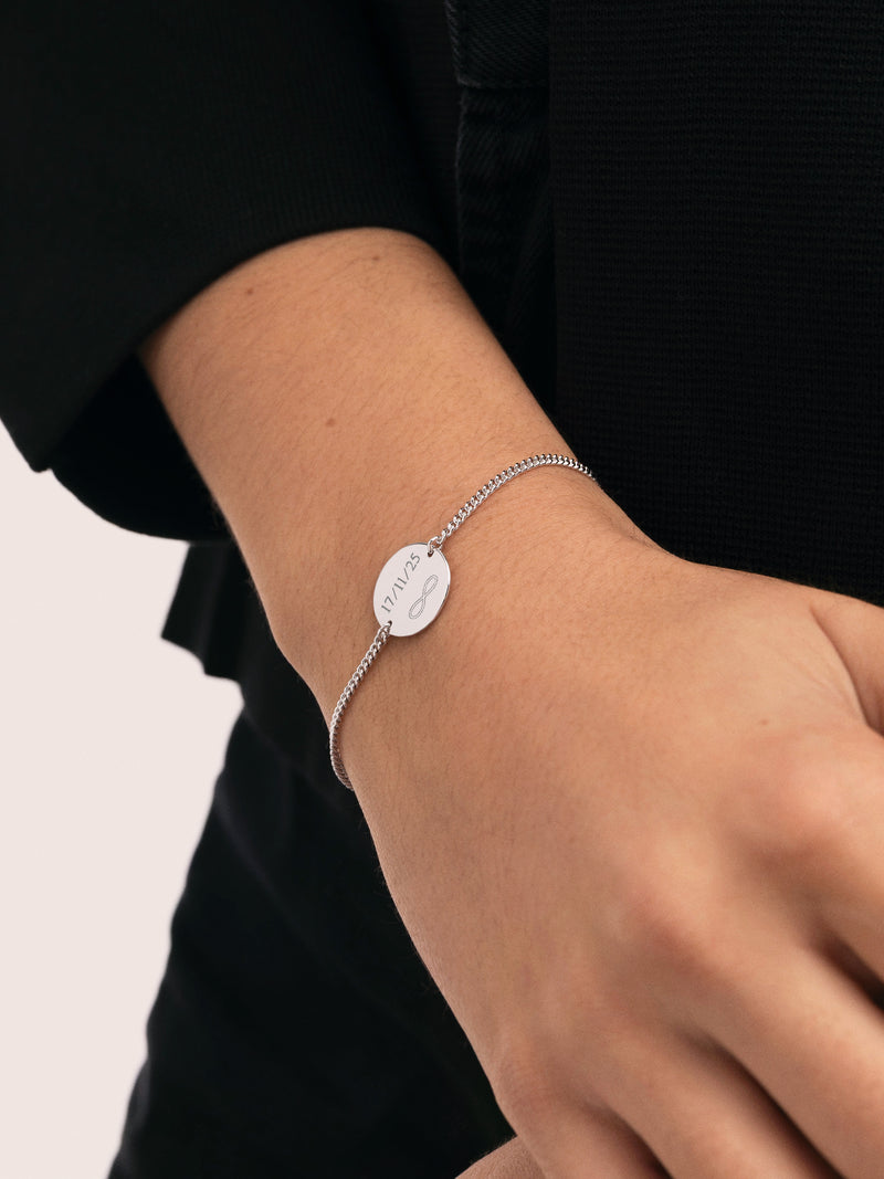 Personalisierbares Armband Little Moon aus Silber