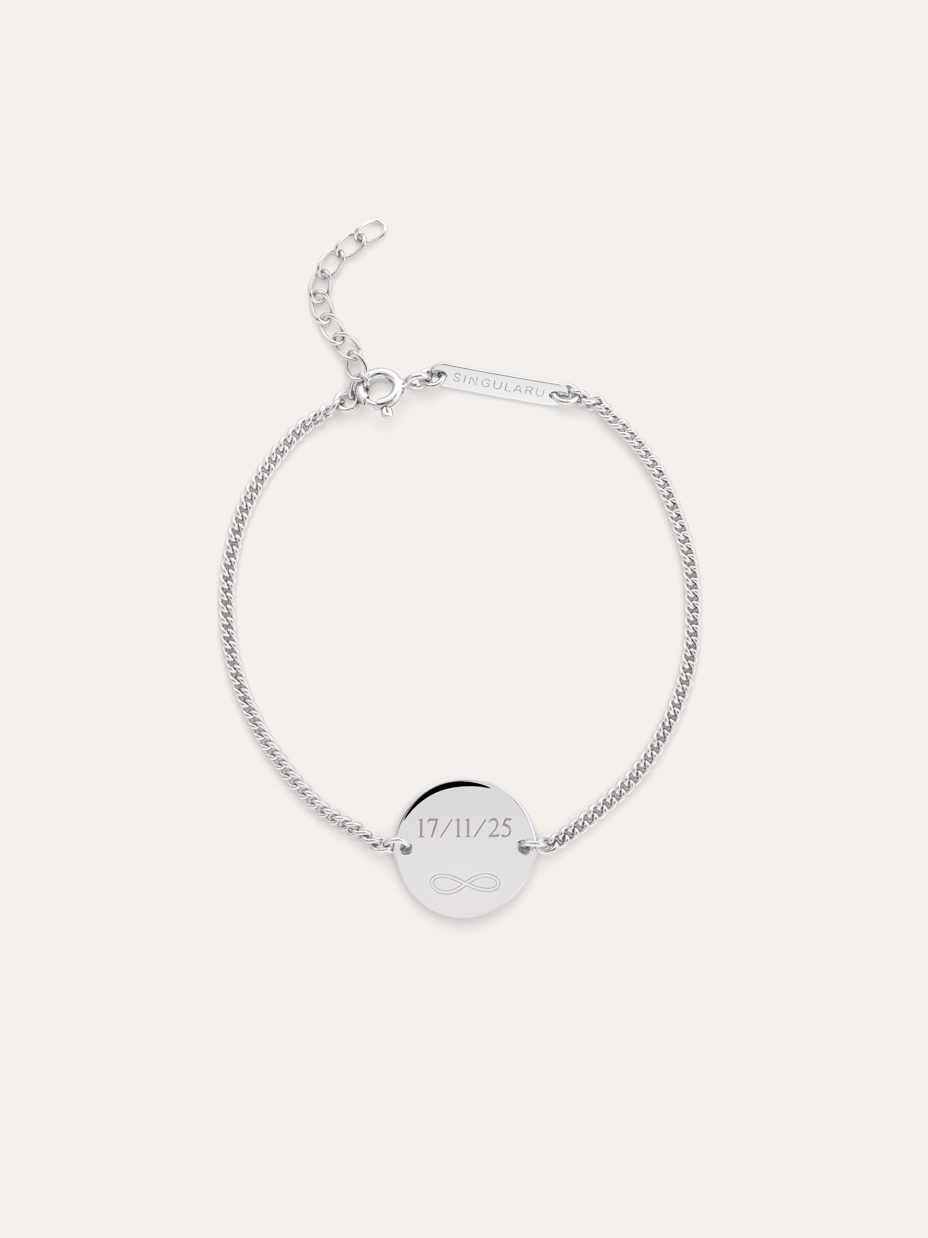 Personalisierbares Armband Little Moon aus Silber