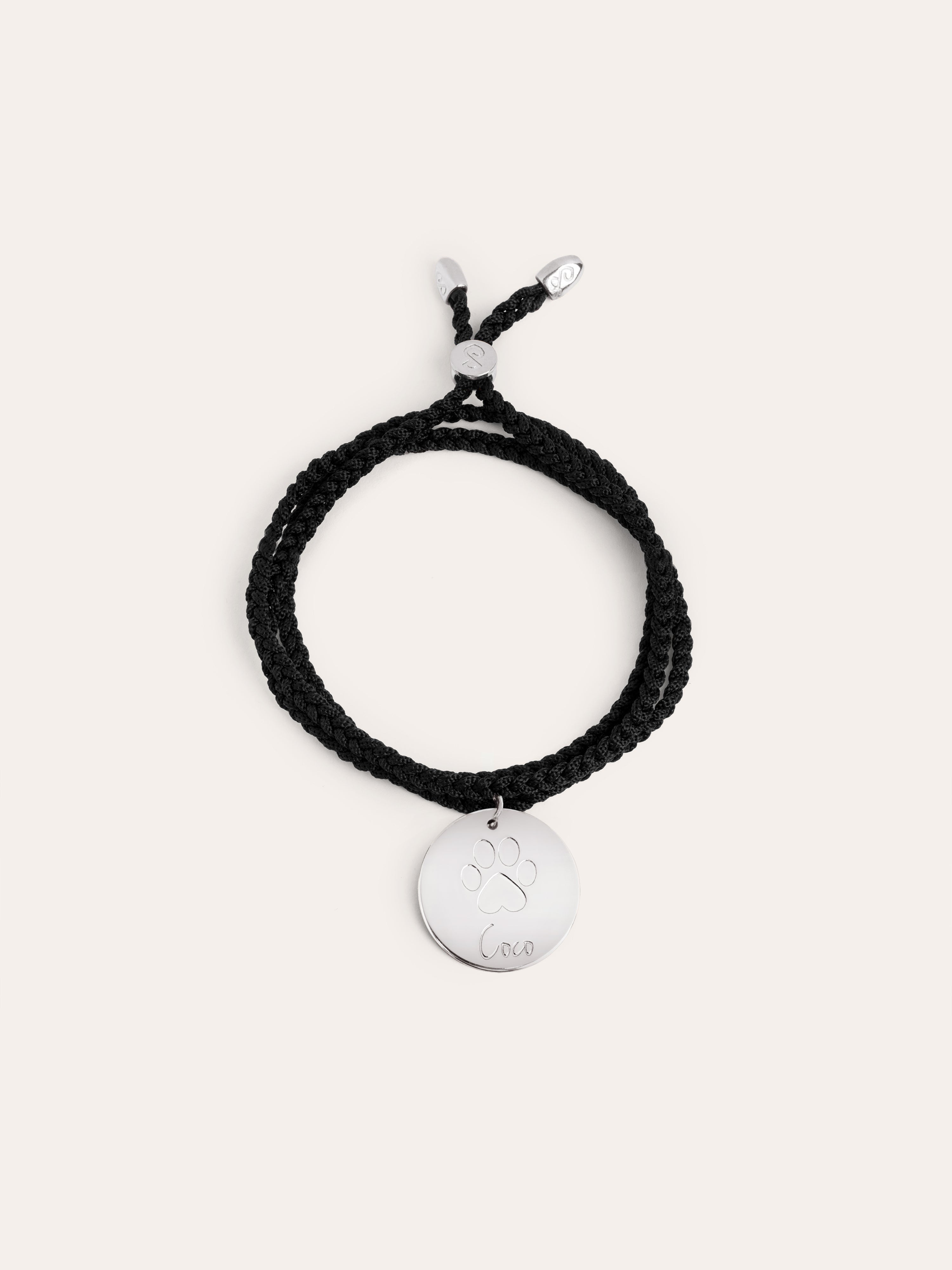 Pulsera Personalizada Huella Plata