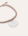 Bracciale Personalizzato Medaglione Organic Rosa Acciaio
