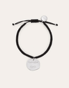 Personalisierbares Armband Medaillon Organic Schwarz Stahl