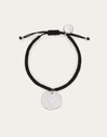 Personalisierbares Armband Medaillon Organic Schwarz Stahl