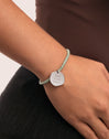 Medallion Armband Grün, personalisierbar, Edelstahl