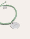 Medallion Armband Grün, personalisierbar, Edelstahl