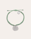 Medallion Armband Grün, personalisierbar, Edelstahl