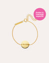 Moon Personalisiertes Armband Silber, vergoldet