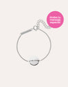 Moon Personalisiertes Armband, Silber