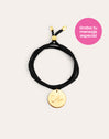 Bracelet Personnalisé Dream Noir Argent Plaqué Or