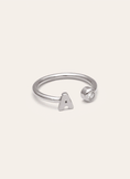 Personalized Ring Letter Spark Steel