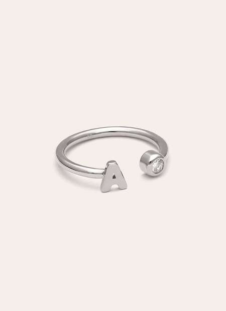 Anillo Personalizado Letter Spark Acero