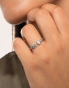 Anillo Personalizado Letter Spark Acero