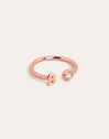 Letter Diamond Personalized Rose Gold Ring