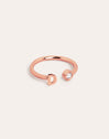 Letter Diamond Personalized Rose Gold Ring