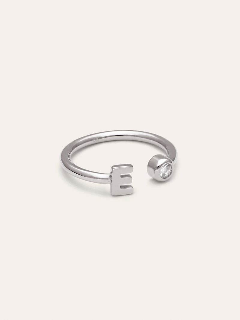 Anillo Personalizado Letter Spark Acero