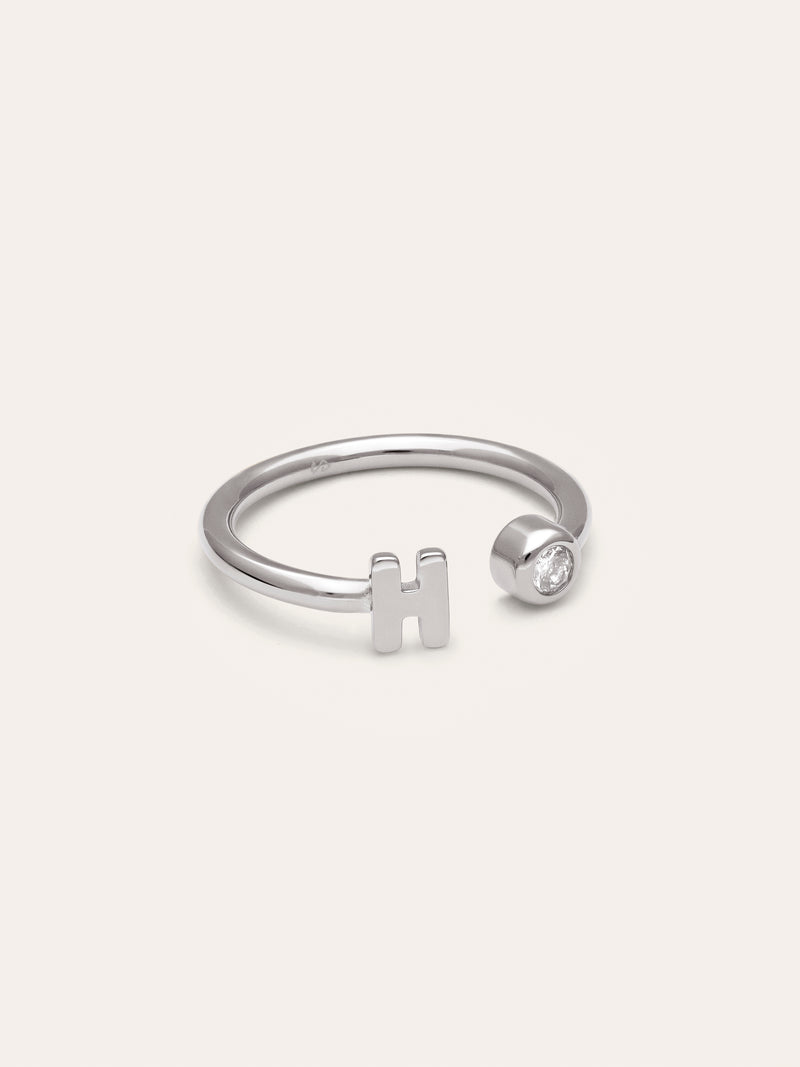 Anillo Personalizado Letter Spark Acero