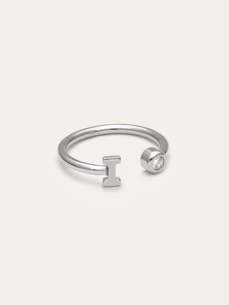 Anillo Personalizado Letter Spark Acero