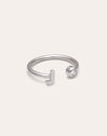 Anillo Personalizado Letter Spark Acero