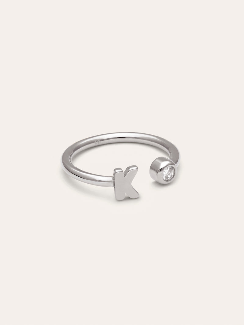 Anillo Personalizado Letter Spark Acero