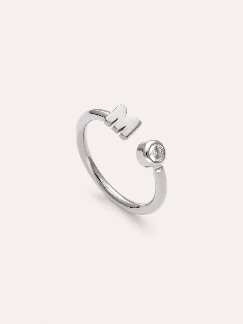Anillo Personalizado Letter Spark Acero
