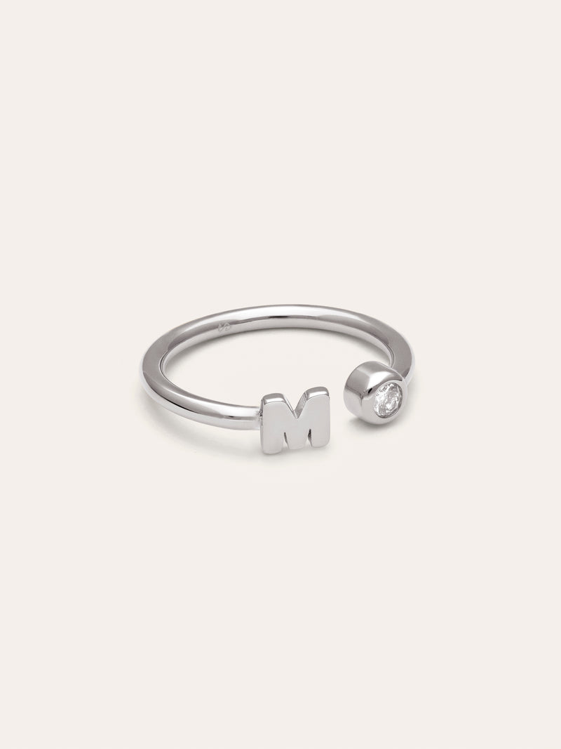 Anillo Personalizado Letter Spark Acero