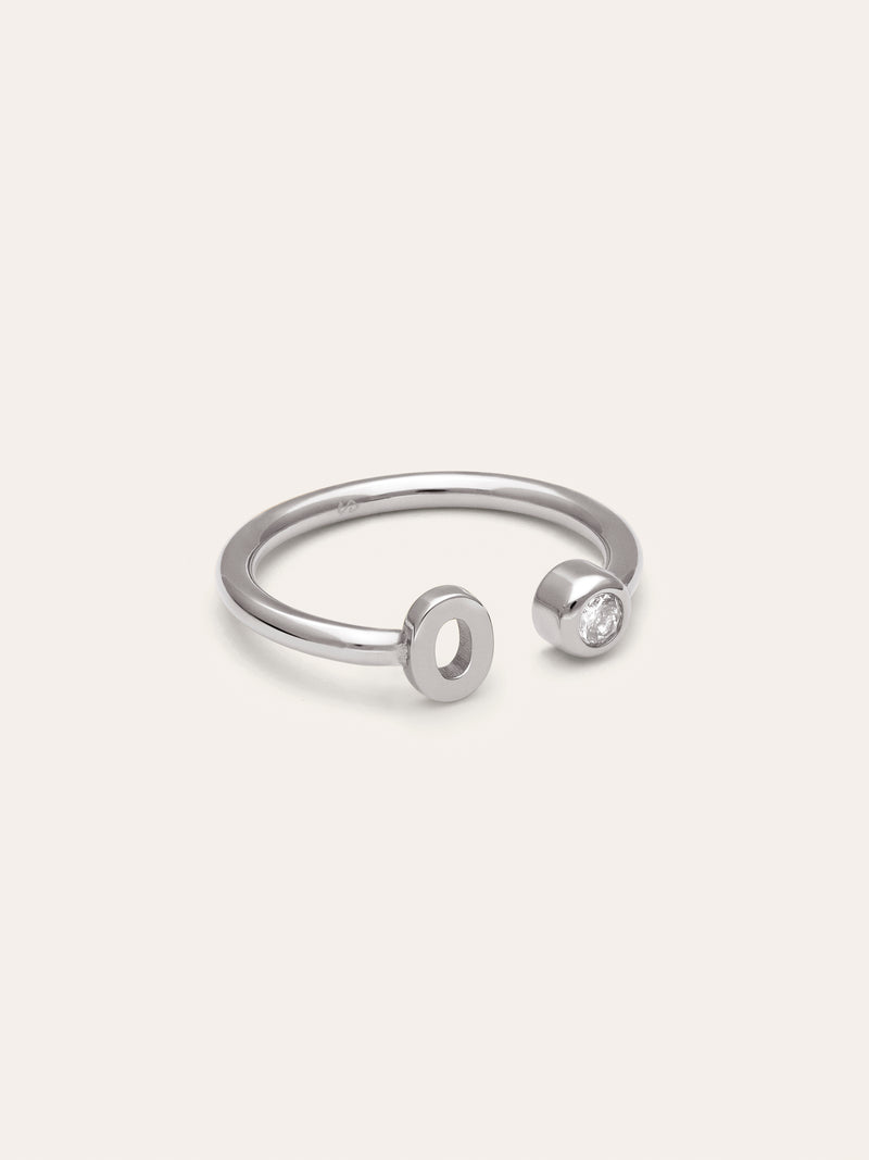 Anillo Personalizado Letter Spark Acero