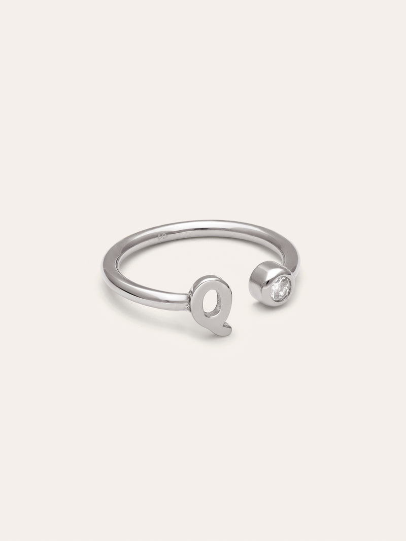 Anillo Personalizado Letter Spark Acero