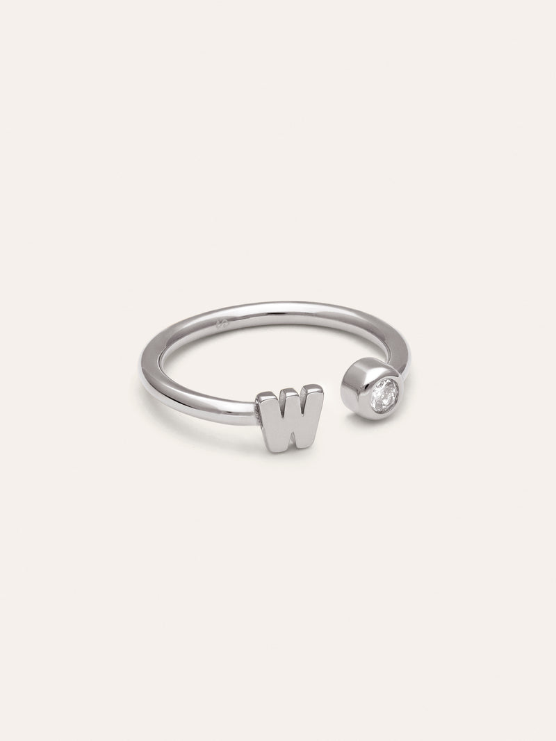 Anillo Personalizado Letter Spark Acero