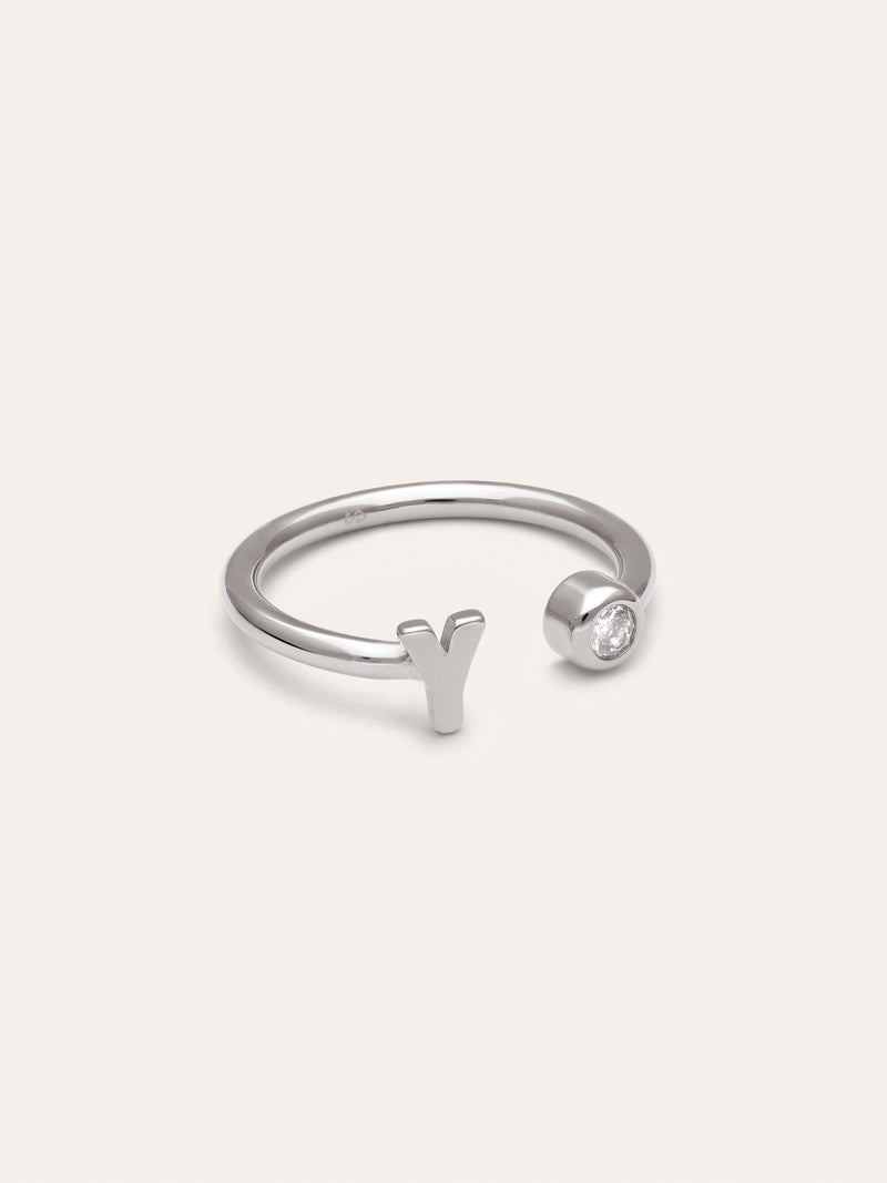 Anillo Personalizado Letter Spark Acero