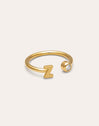 Anillo Personalizado Letter Spark Acero Baño Oro