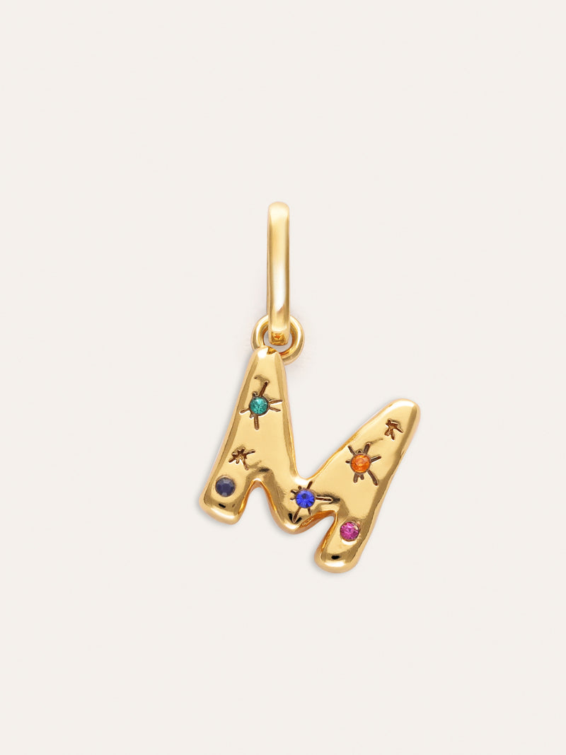 Charm Personalizado Inicial Organic Colors Baño Oro