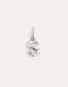 Letter Organic Silver Charm 