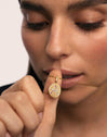 Personalisierter Signet Letter Colors Charm vergoldet
