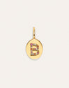Personalisierter Signet Letter Colors Charm vergoldet