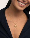 Personalisierter Signet Letter Colors Charm vergoldet