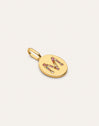 Personalisierter Signet Letter Colors Charm vergoldet