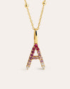 Charm Letter Spark Sakura 18K Gold Plated