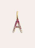 Charm Letter Spark Sakura 18K Gold Plated